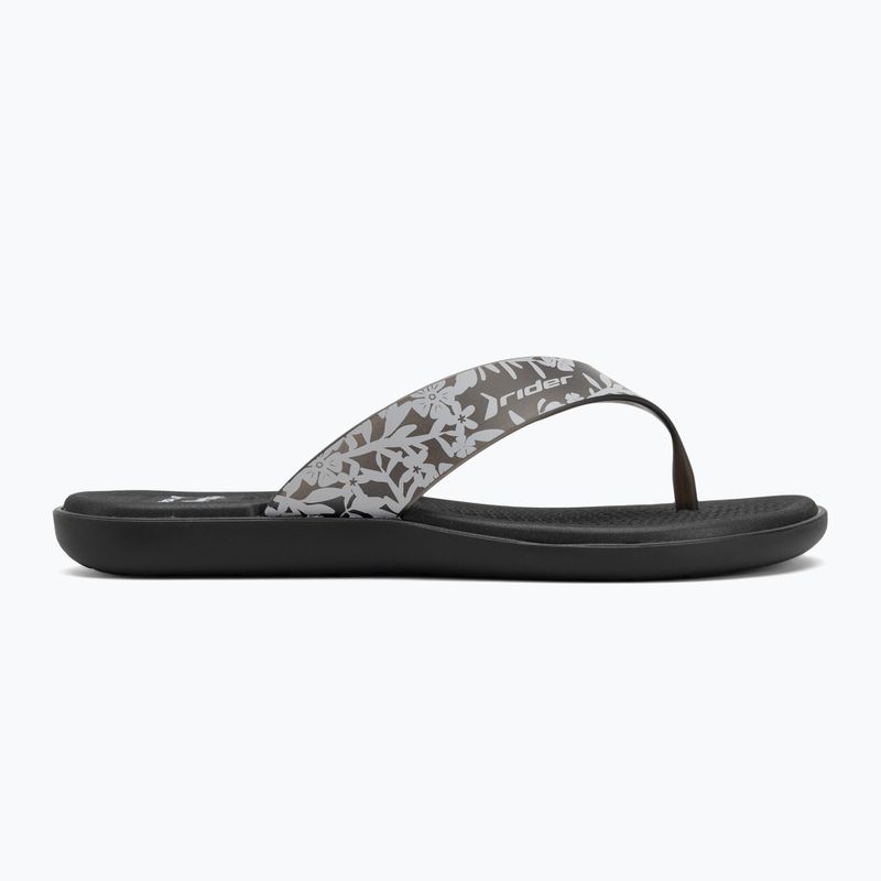 RIDER Aqua VI Damen Flip Flops schwarz/grau 2