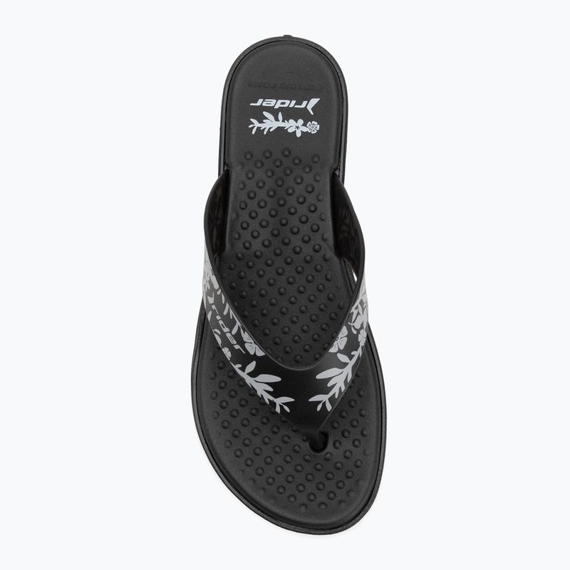 RIDER Aqua VI Damen Flip Flops schwarz/grau 5