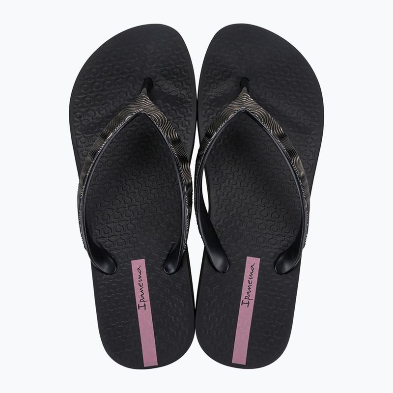 Ipanema Mesh X Plat Damen schwarz/schwarz/lila Flip Flops 2