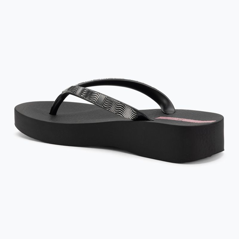 Ipanema Mesh X Plat Damen schwarz/schwarz/lila Flip Flops 3