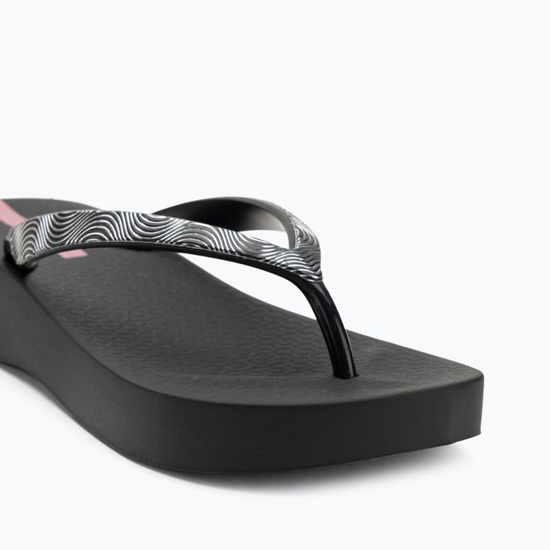 Ipanema Mesh X Plat Damen schwarz/schwarz/lila Flip Flops 7