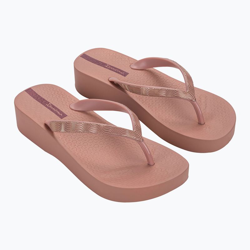 Ipanema Mesh X Plat Damen Flip Flops rosa/rosa/rot