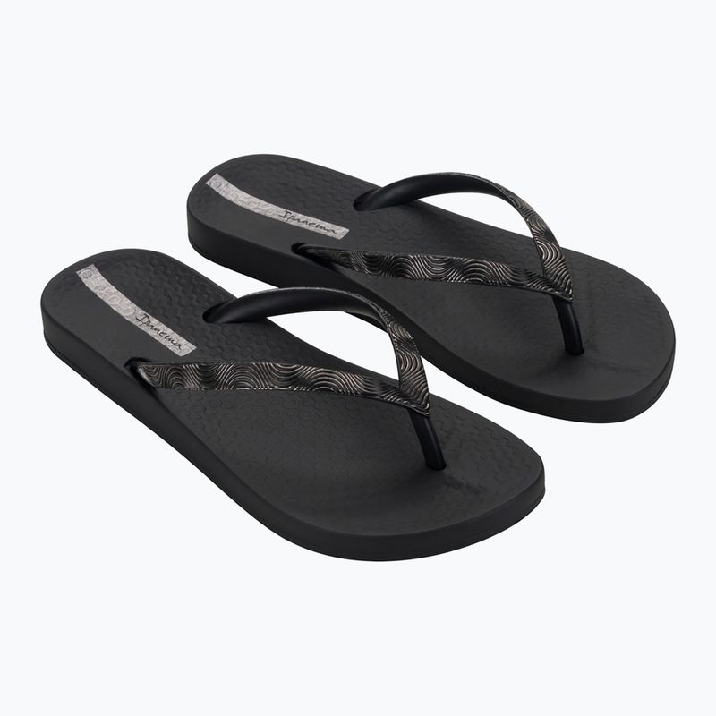 Ipanema Mesh IX Damen Flip Flops schwarz/schwarz/dunkelgrau 8