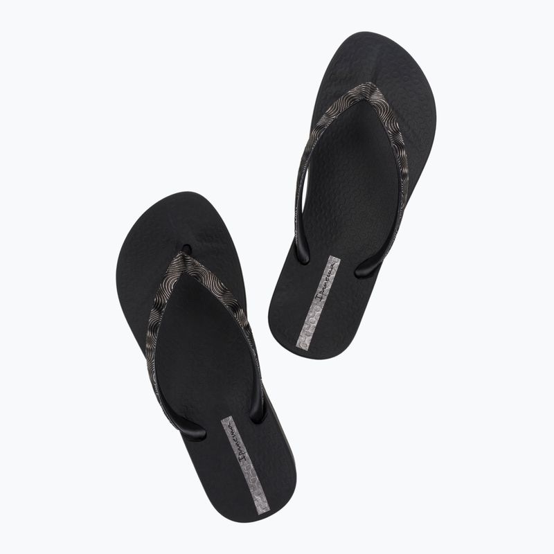 Ipanema Mesh IX Damen Flip Flops schwarz/schwarz/dunkelgrau 10