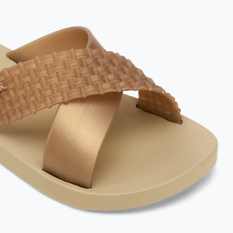 Badeschuhe Damen Ipanema Sense Slide beige/gold 7