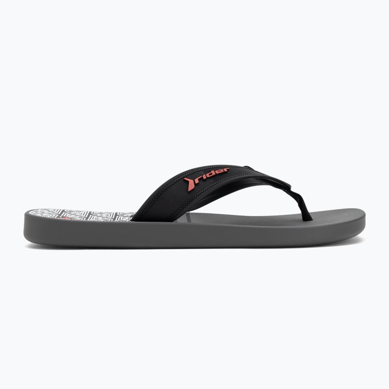 RIDER Impulse Graphic dunkelgrau/schwarz/rot Herren-Flip-Flops 2