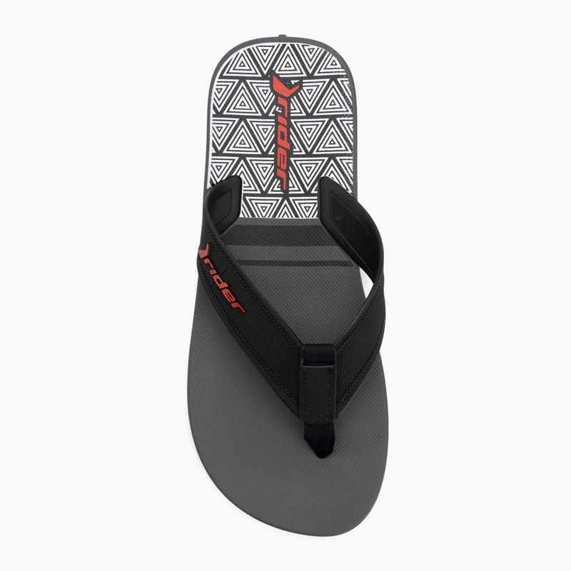 RIDER Impulse Graphic dunkelgrau/schwarz/rot Herren-Flip-Flops 5