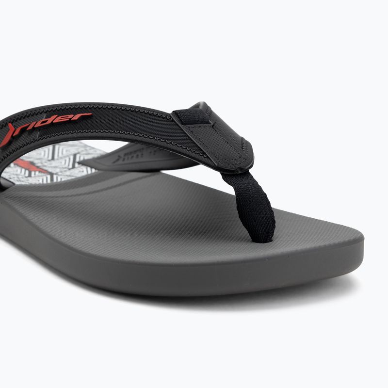 RIDER Impulse Graphic dunkelgrau/schwarz/rot Herren-Flip-Flops 7