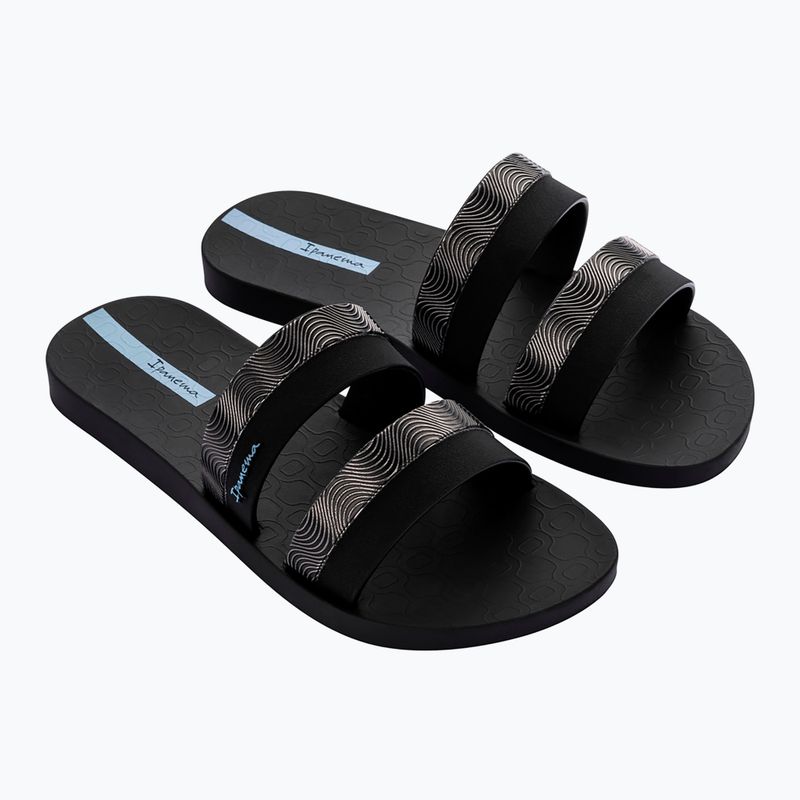 Ipanema Mesh Slide Damen schwarz/blau Flip-Flops