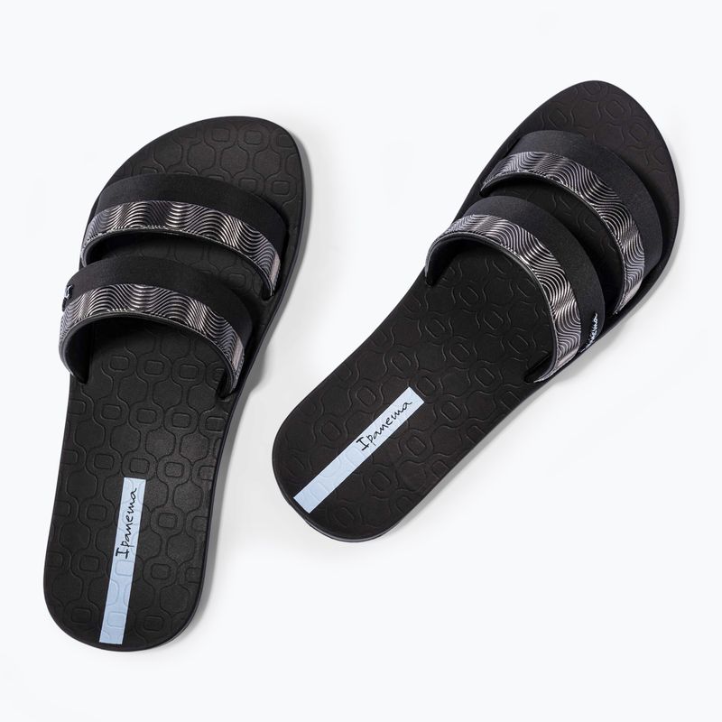Ipanema Mesh Slide Damen schwarz/blau Flip-Flops 3