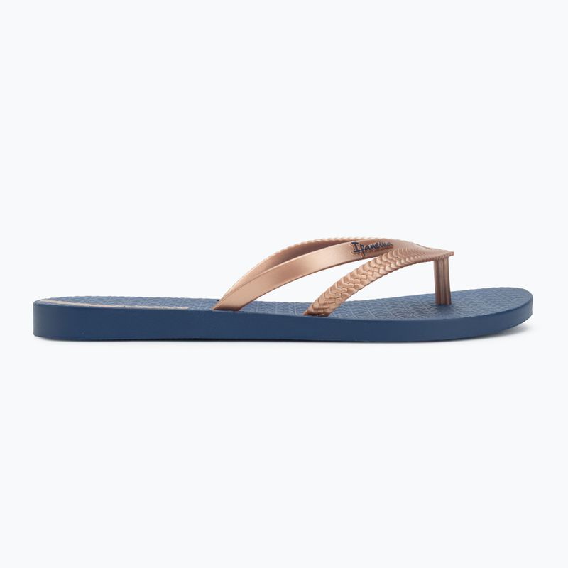 Flip-Flops Damen Ipanema Bossa blue/metallic pink 2