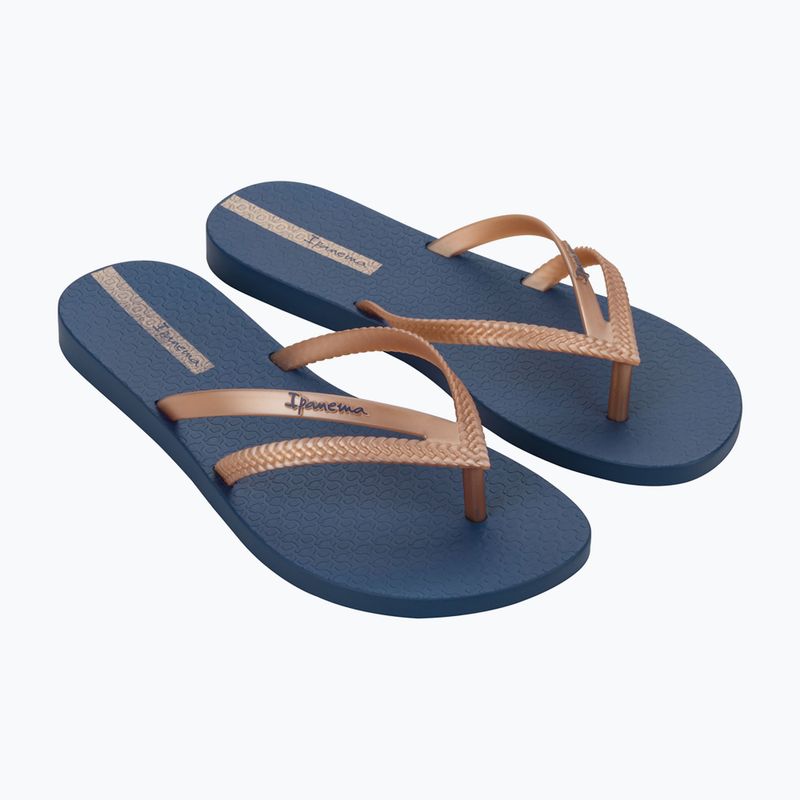 Flip-Flops Damen Ipanema Bossa blue/metallic pink