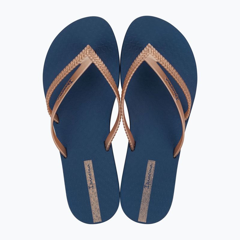 Flip-Flops Damen Ipanema Bossa blue/metallic pink 2