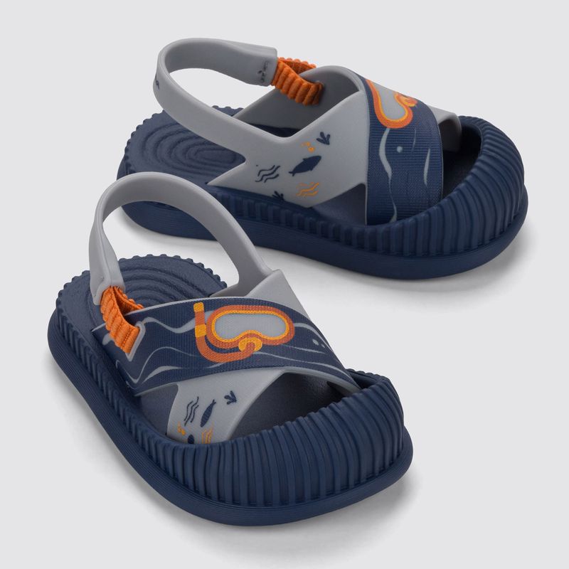 Ipanema Fun Sea Baby blau/graue Sandalen 3
