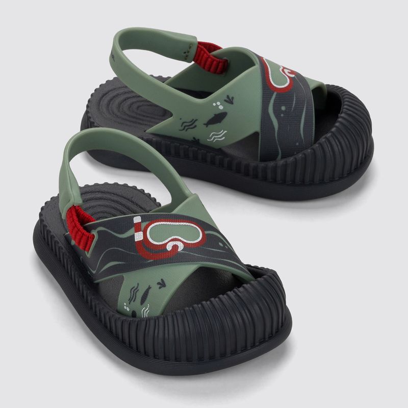 Ipanema Fun Sea Baby Sandalen grau/grün 3