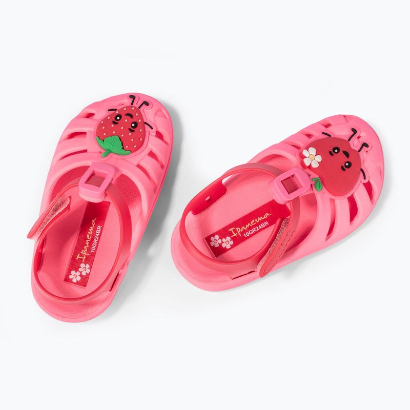 Ipanema Sommer XIV Baby dunkelrosa/rote Sandalen 3