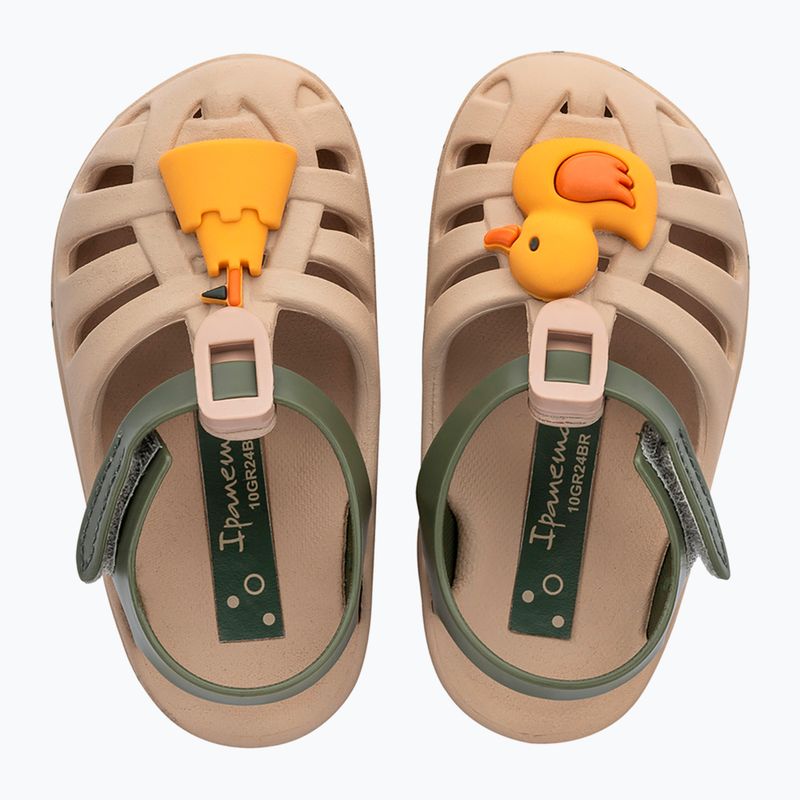 Ipanema Summer XV Baby Sandalen hellbeige/grün/gelb 2