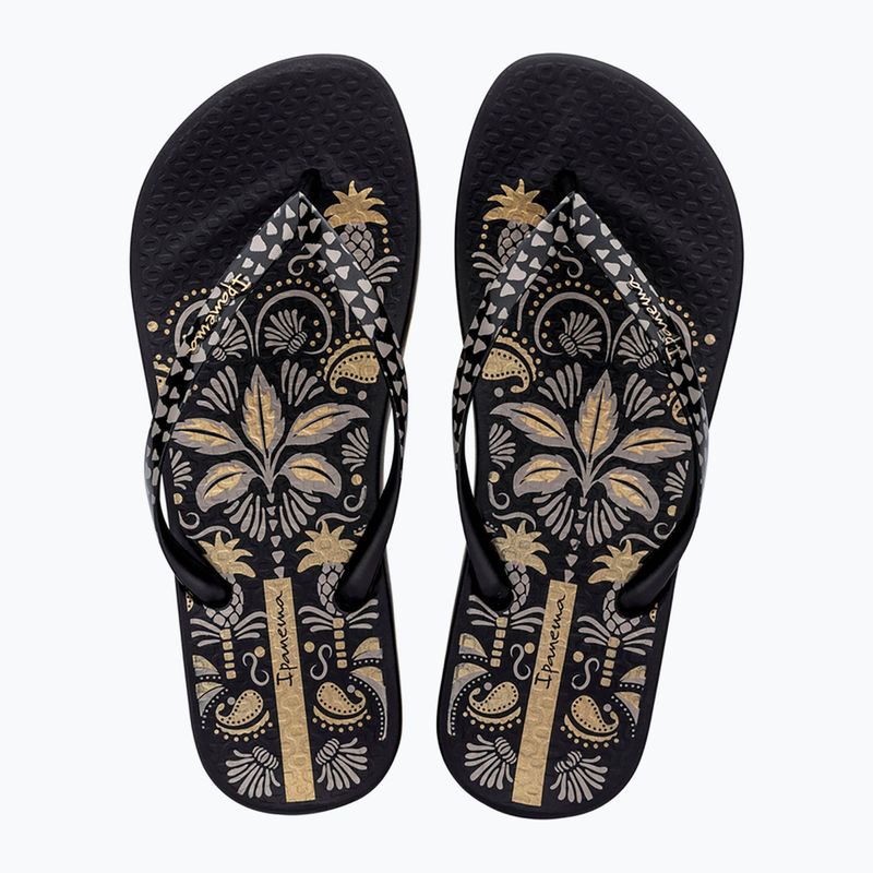 Ipanema Anat Nature VIII Damen Flip Flops schwarz/schwarz/gold 2
