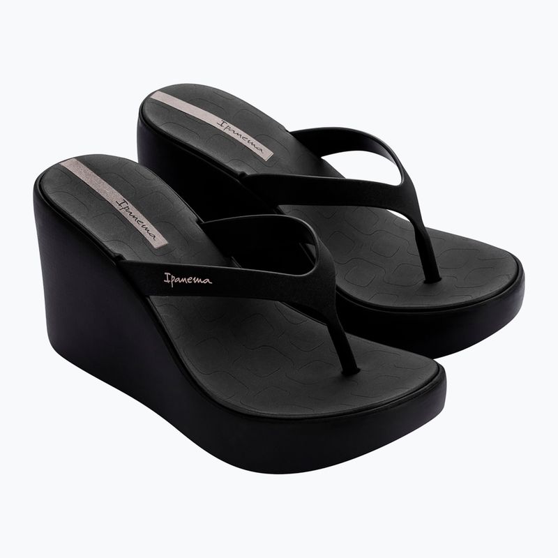 Ipanema High Fashion II Damen Flip Flops schwarz/schwarz/beige