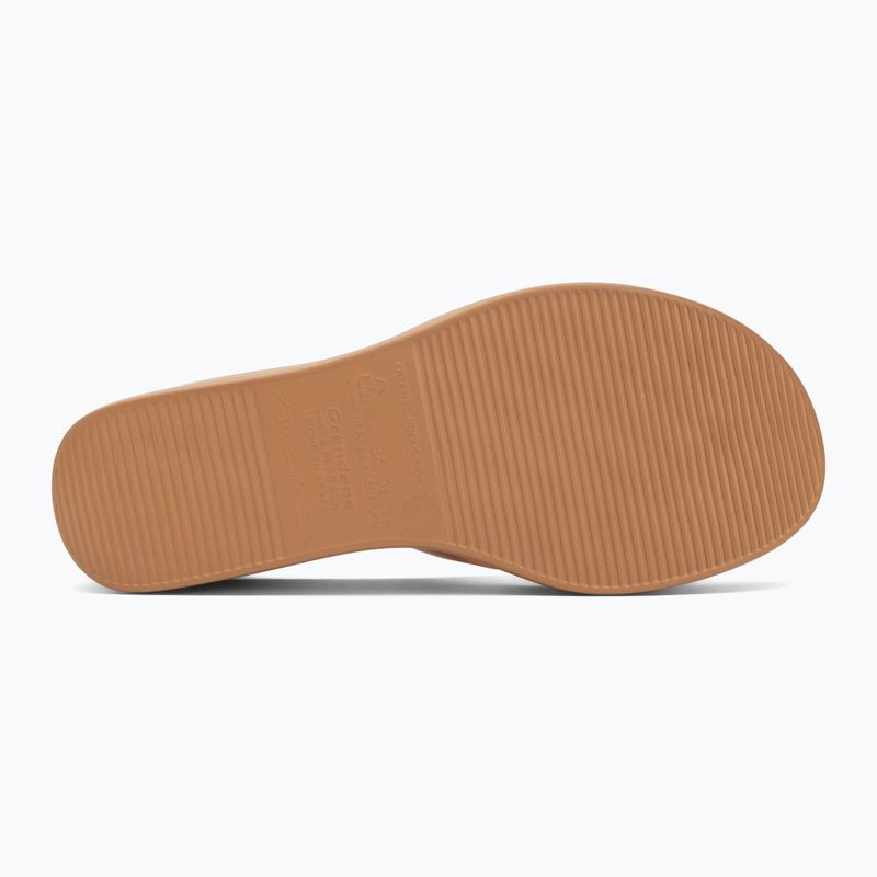 Damen Flip-Flops Ipanema High Fashion II Slide beige/glitter beige/grün 4