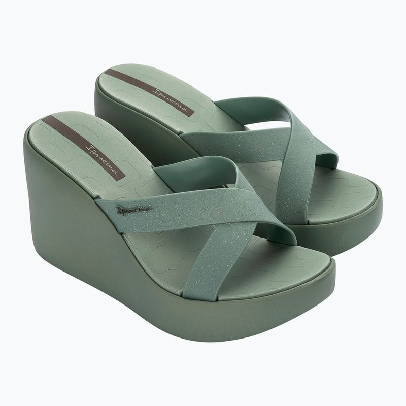 Ipanema High Fashion II Slide Damen grün/glitter grün/grau Flip-Flops