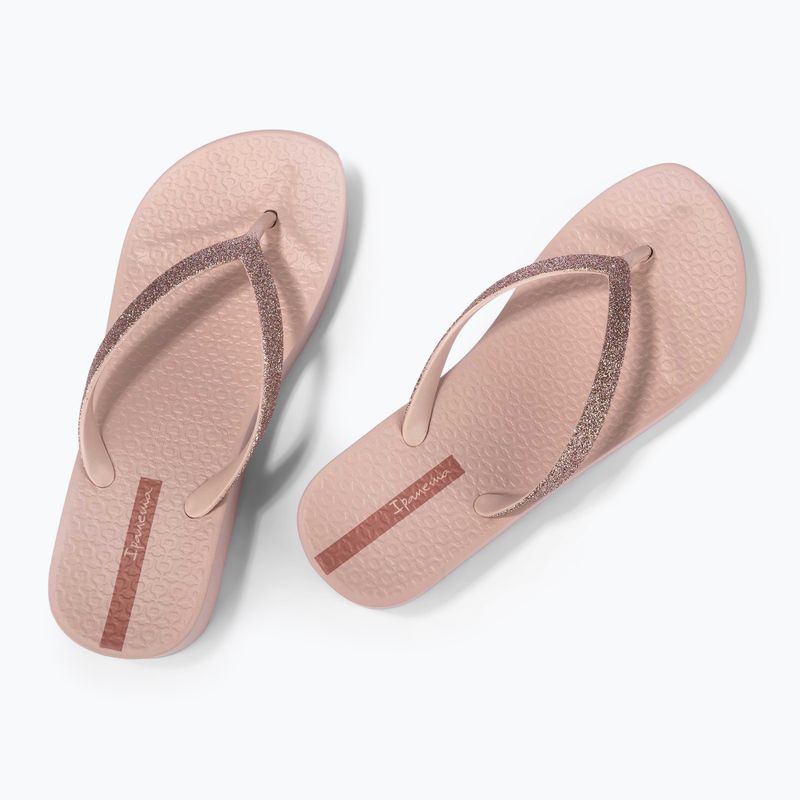 Damen Ipanema Mesh Chic Plat rosa/glitter rosa Flip Flops 3