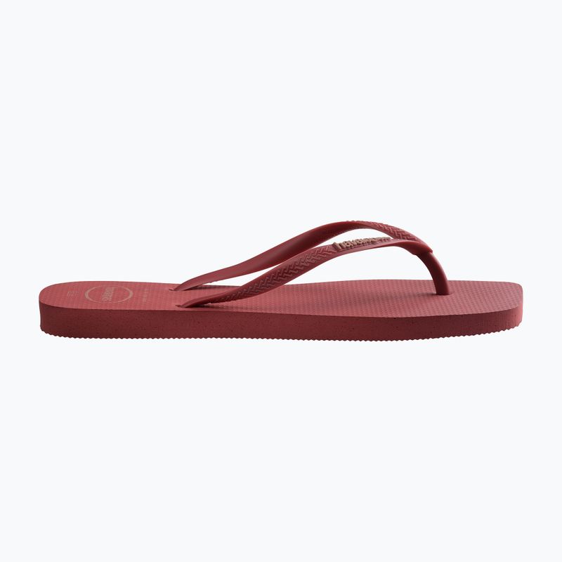 Havaianas Square Logo Flip Flops für Frauen Pop Up pau brasil 9