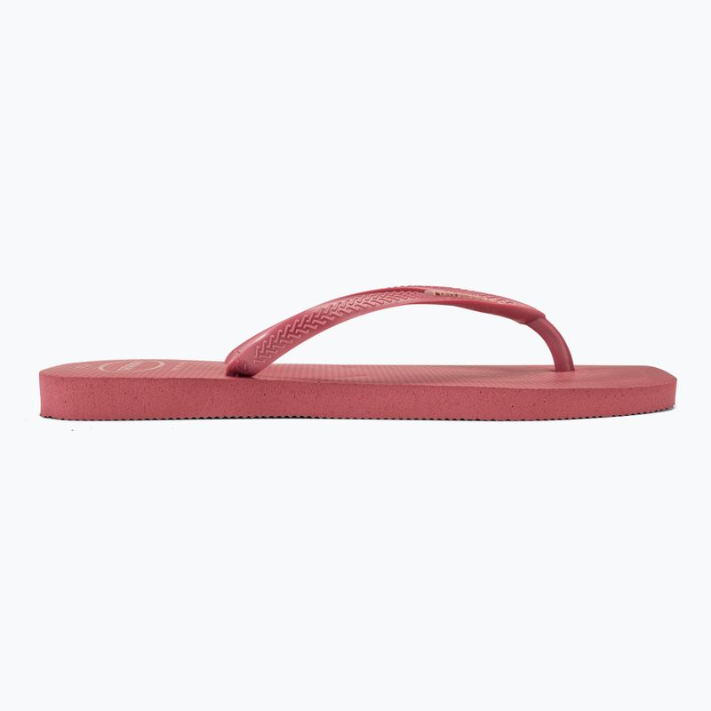 Havaianas Square Logo Flip Flops für Frauen Pop Up pau brasil 2