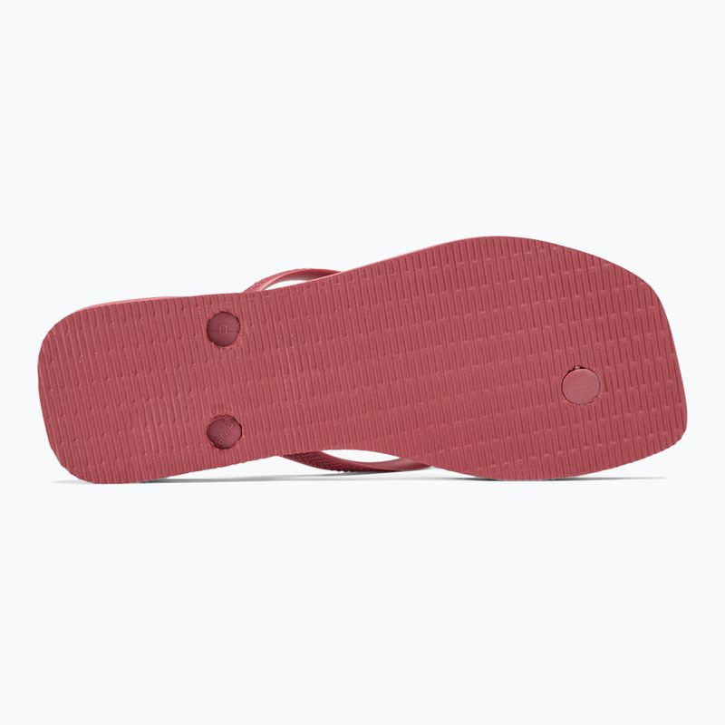 Havaianas Square Logo Flip Flops für Frauen Pop Up pau brasil 4