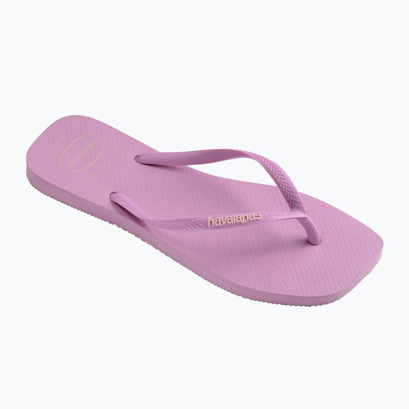 Havaianas Damen Square Logo Flip Flops Pop Up frisch lavendel 8