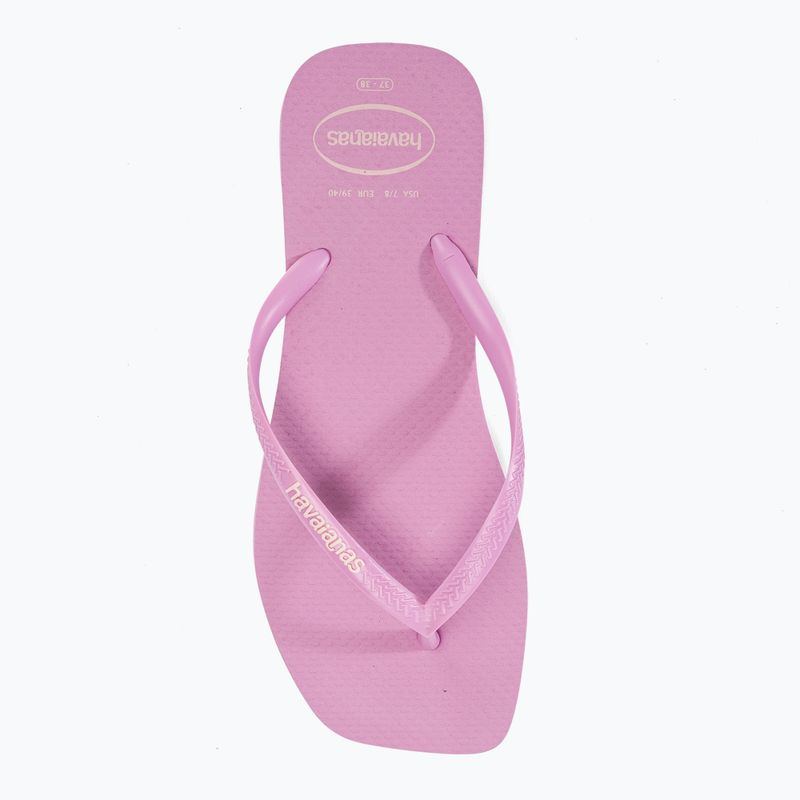 Havaianas Damen Square Logo Flip Flops Pop Up frisch lavendel 5