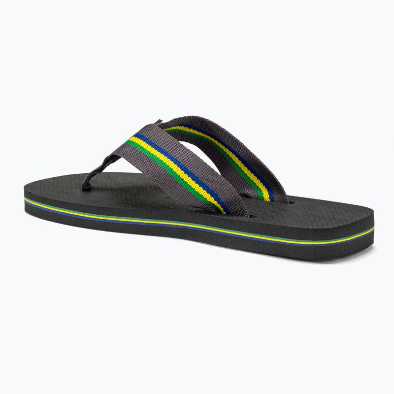 Herren Havaianas Urban Brasil neue graphitfarbene Flip Flops 3