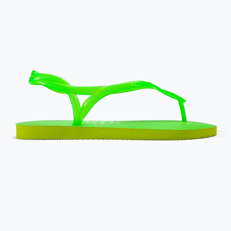 Damen Sandalen Havaianas Luna Neon zitronengrün 2