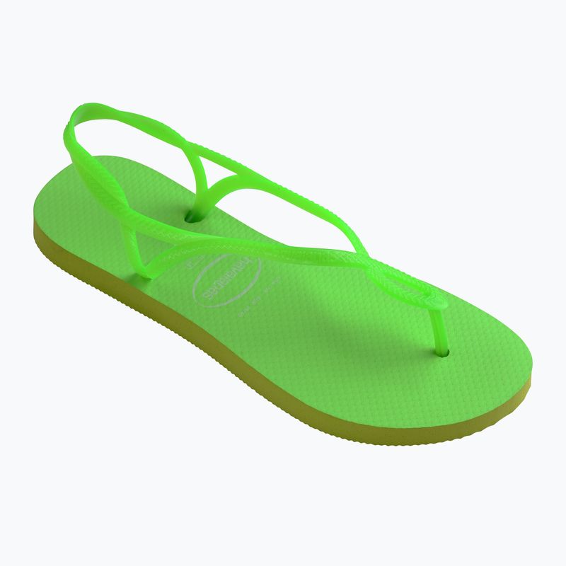 Damen Sandalen Havaianas Luna Neon zitronengrün 8