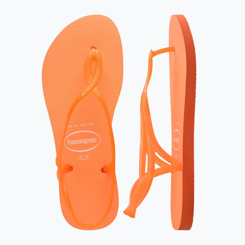 Damen Sandalen Havaianas Luna Neon Sonnenuntergang orange 10