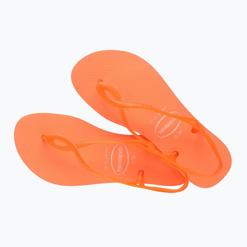 Damen Sandalen Havaianas Luna Neon Sonnenuntergang orange 11