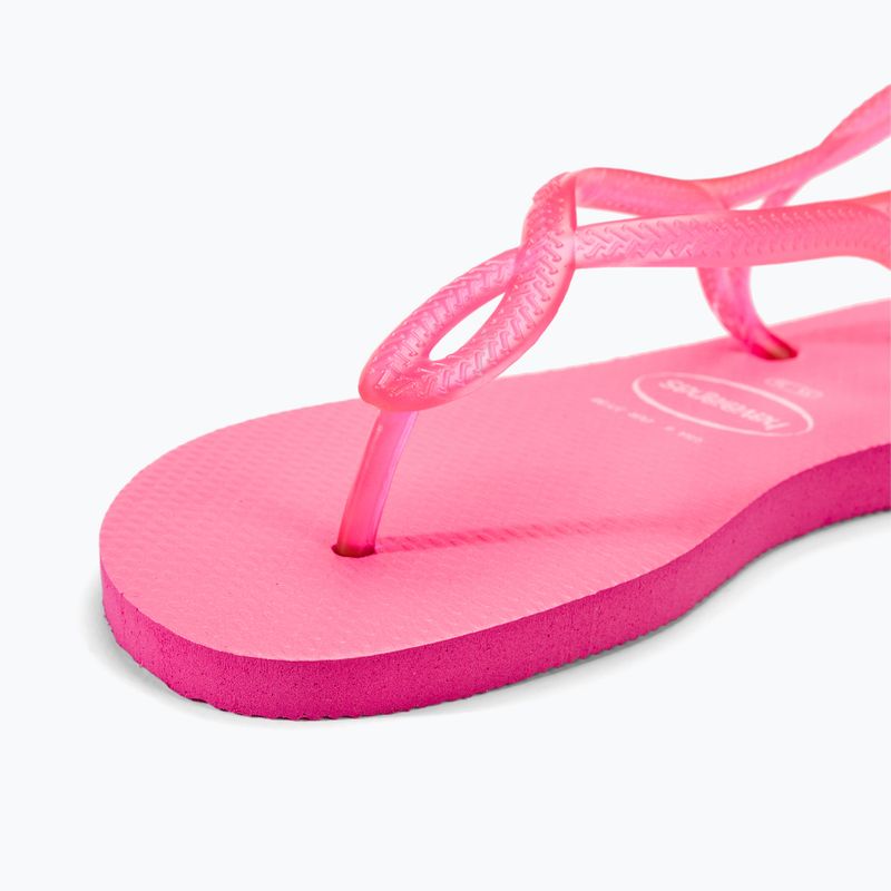 Havaianas Luna Damen Neon rosa flux Sandalen 7