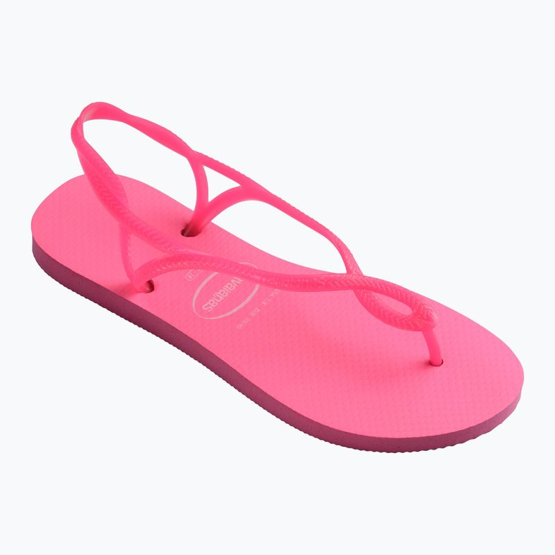 Havaianas Luna Damen Neon rosa flux Sandalen 8