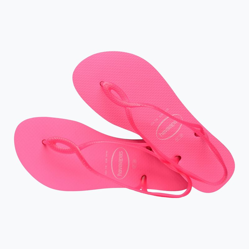 Havaianas Luna Damen Neon rosa flux Sandalen 10