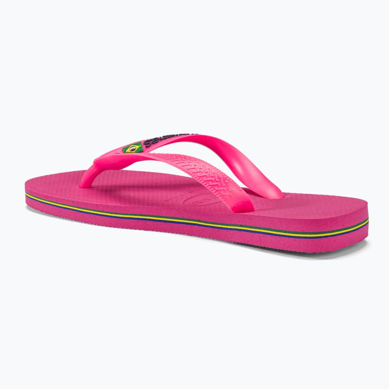 Havaianas Brasil Logo Neon flip flops rosa flux / rosa flux 2