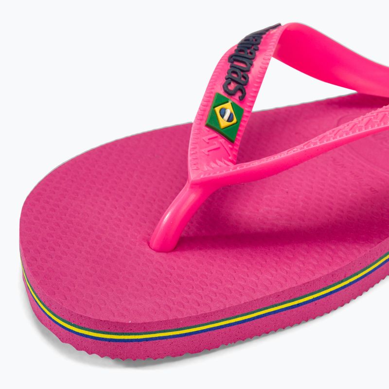 Havaianas Brasil Logo Neon flip flops rosa flux / rosa flux 3