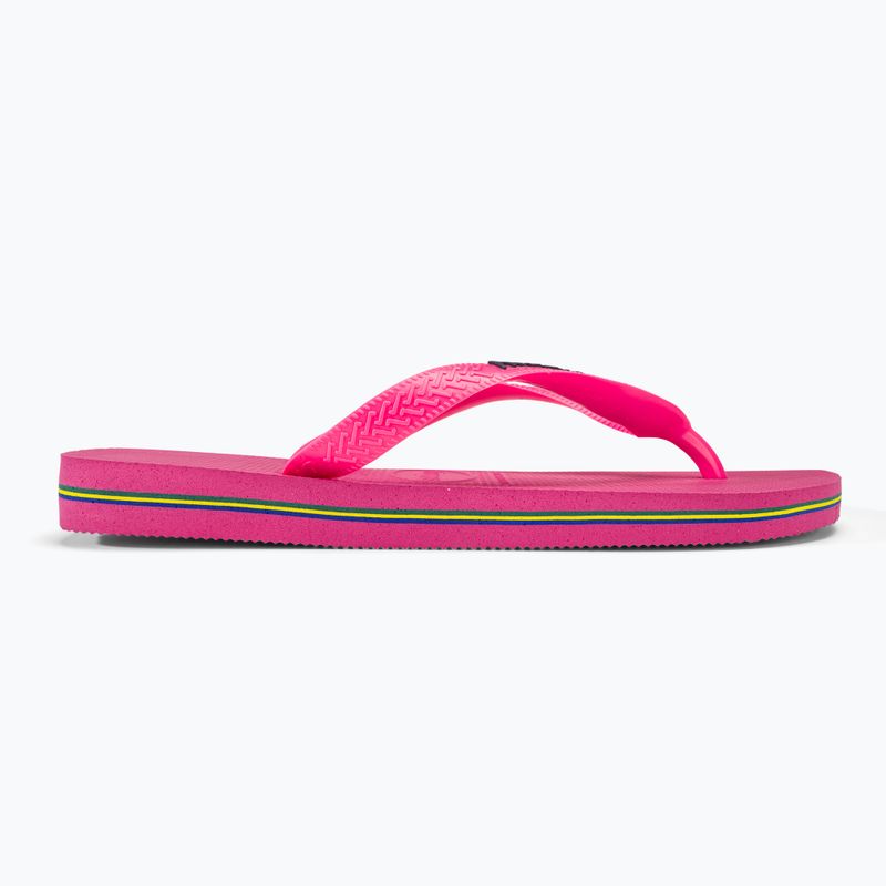 Havaianas Brasil Logo Neon flip flops rosa flux / rosa flux 4