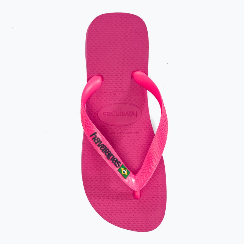 Havaianas Brasil Logo Neon flip flops rosa flux / rosa flux 7