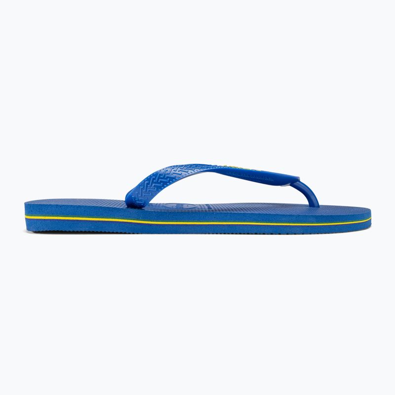 Havaianas Brasil Logo Neon Flip Flops Stern blau / Stern blau 2