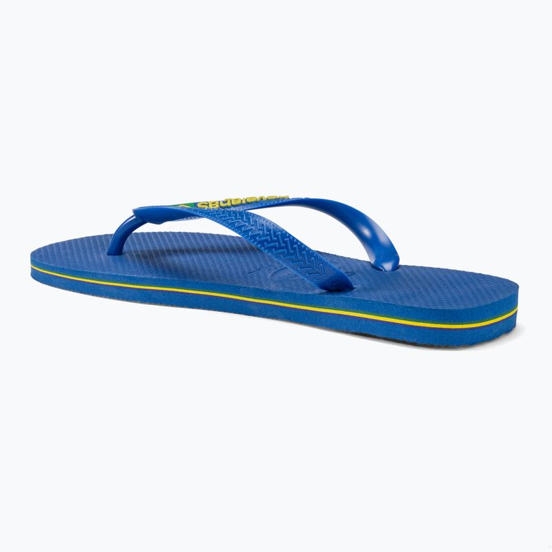 Havaianas Brasil Logo Neon Flip Flops Stern blau / Stern blau 3