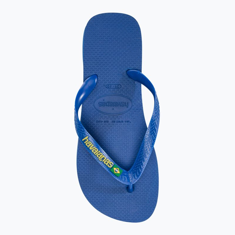 Havaianas Brasil Logo Neon Flip Flops Stern blau / Stern blau 5