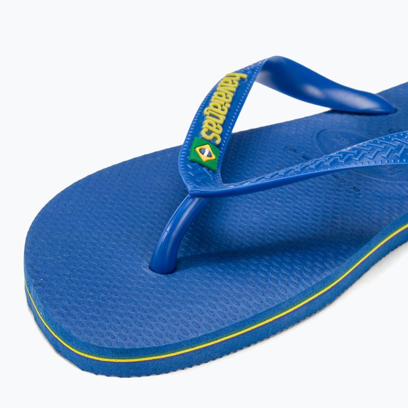 Havaianas Brasil Logo Neon Flip Flops Stern blau / Stern blau 7