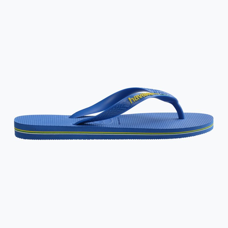 Havaianas Brasil Logo Neon Flip Flops Stern blau / Stern blau 9