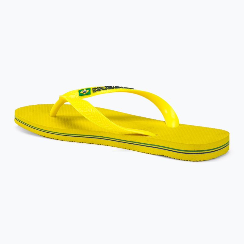 Havaianas Brasil Logo Neon Flip Flops zitrusgelb / zitrusgelb 3