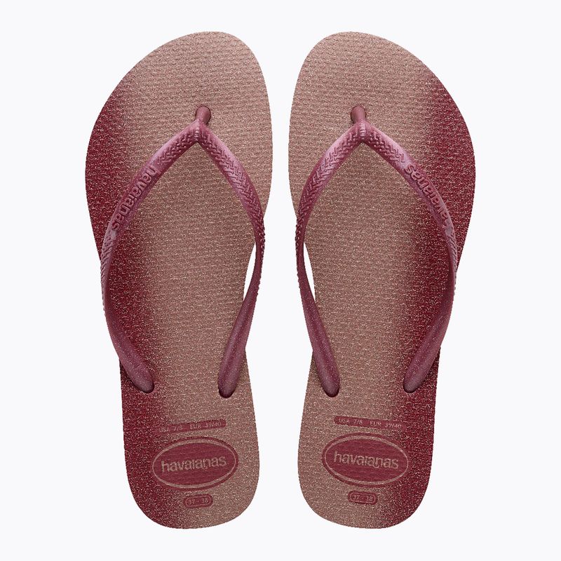Damen Havaianas Slim Gloss amaranth Flip Flops 3